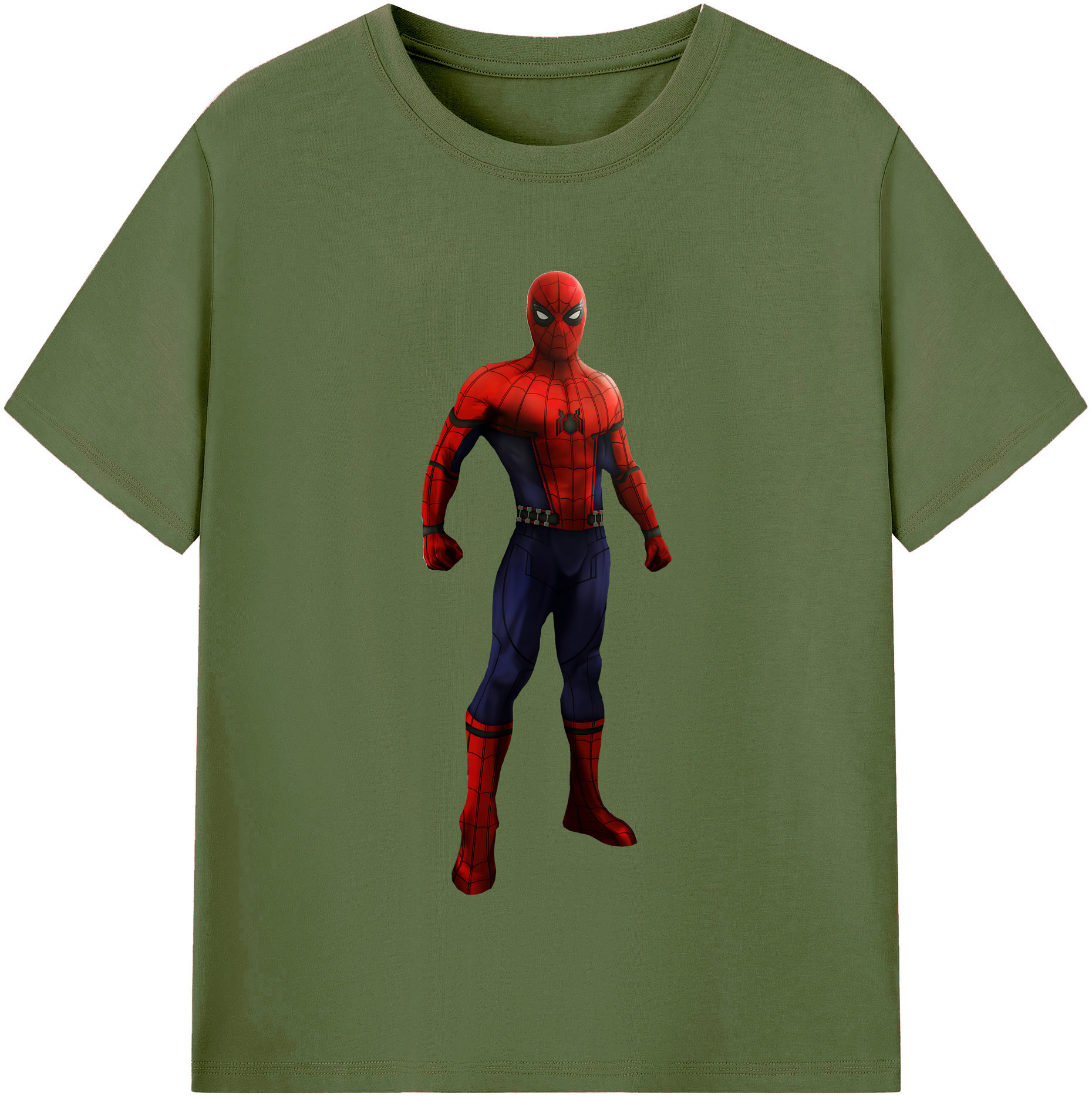 （画像用） Spider Man スパイダーマン 綿100％半袖Tシャツ（フロントプリント）
